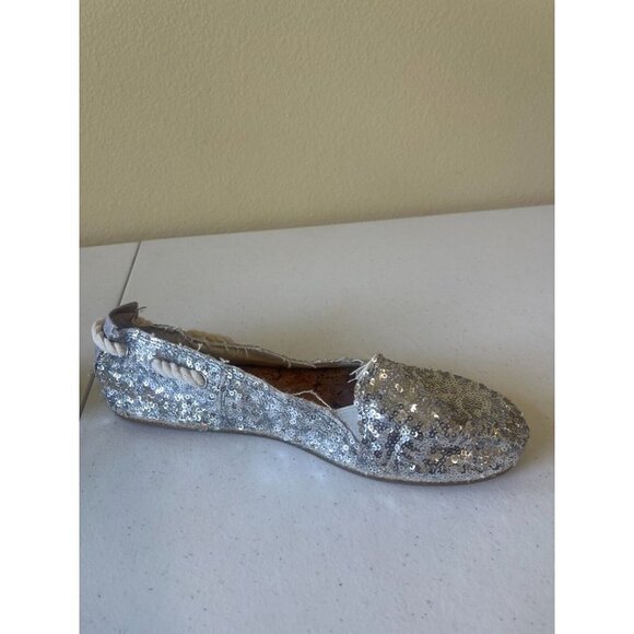 Gianni Bini sequined silver Espadrilles Size 9 - Picture 13 of 13